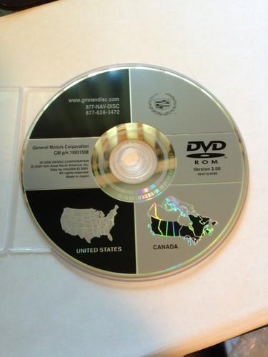 2007 cadillac srx 06 07 dts navigation dvd disc 2.00 map gm # 15931508  (gmt265)