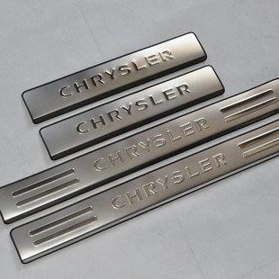 Stainless steel door sill scuff plate 4pcs fit chrysler 300 300c