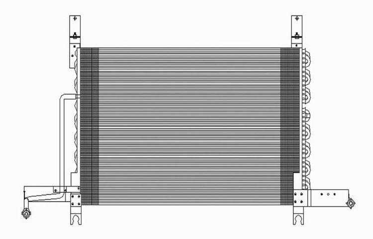 Replacement ac condenser 1980-1993 ford f150 1980-1993 ford bronco e9tz19712c