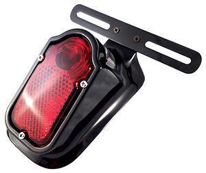 Black tombstone taillight harley softail flsts springer 1997-2013