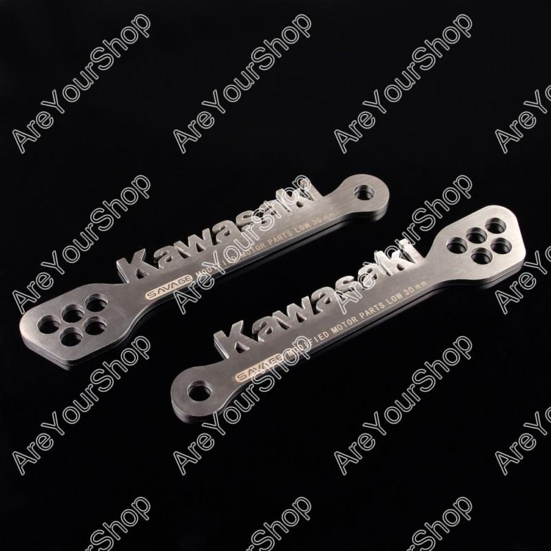 Lowering lever kit kawasaki zx6r/zx636r/zx6rr 2009-2013 ninja 250r 300r chrome