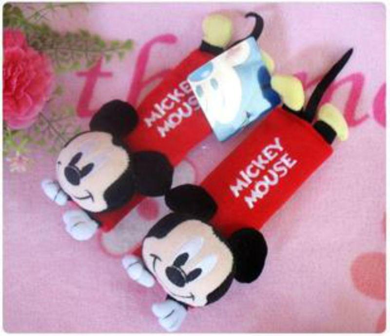 Mickey mouse cartoon figure car use cute seat belt cover baby trolley use