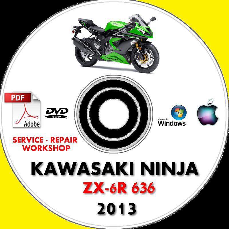 2013 kawasaki ninja zx-6r zx6r zx636 abs factory service repair workshop manual