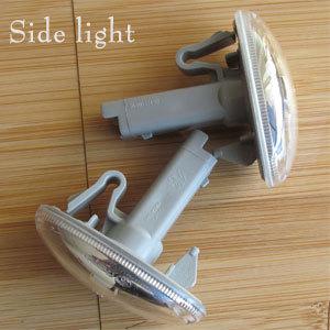 2pcs clear side marker lights fender lights fit peugeot 206 307 407 607 etc