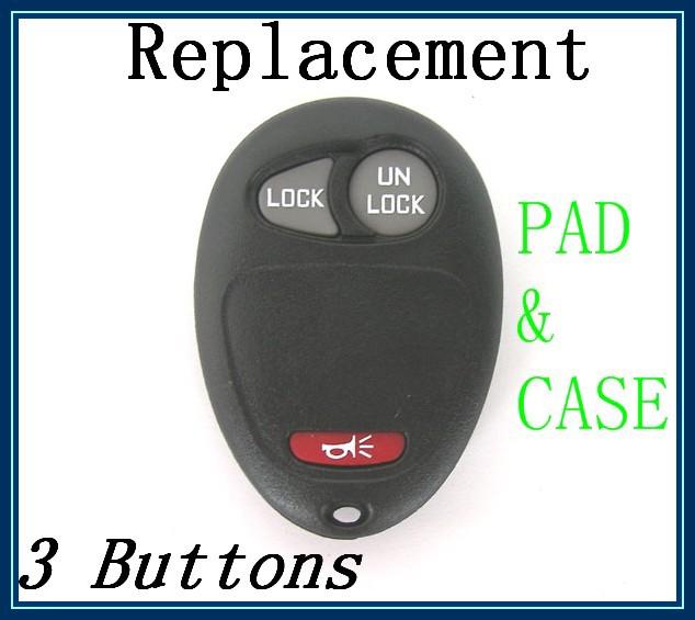 Keyless entry key remote shell case & pad for gm hummer