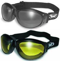 2 motorcycle riding goggles googles day night free ship pouch glasses sunglasses