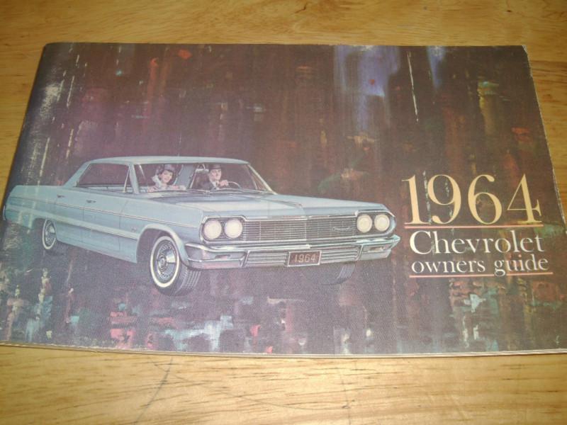 1964 chevrolet owner's manual / original  item!!