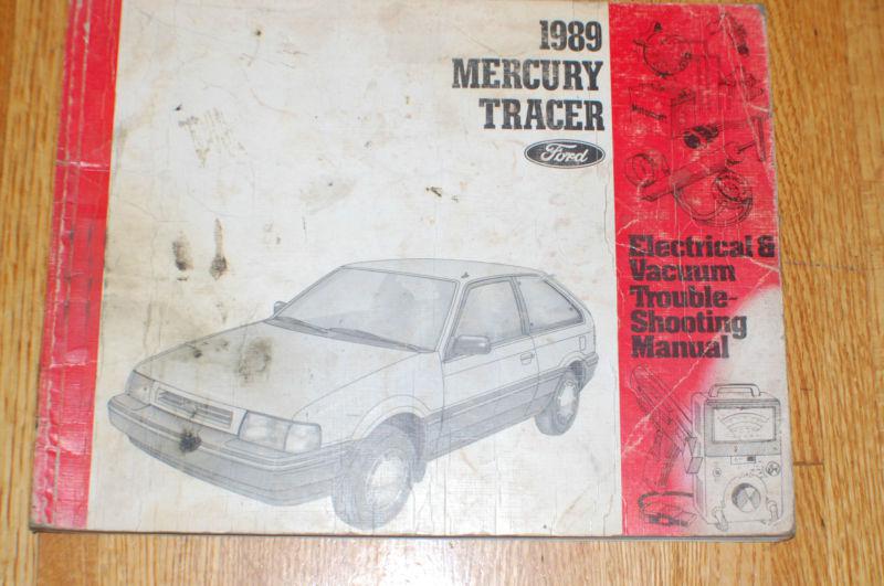 1989 mercury tracer evtm factory manual elect vac troubleshooting wiring 