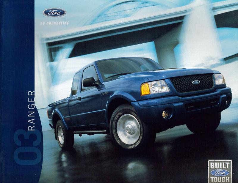 2003 ford ranger pickup sales brochure folder original excellent condition b25