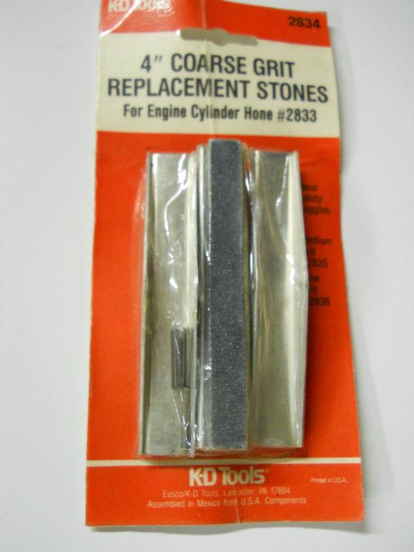 Kd tools 4'' coarse grit engine cylinder hone stones set of three (3)