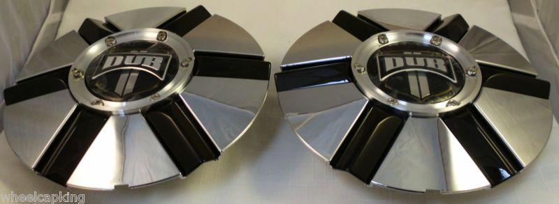 Dub wheels big homie chrome custom wheel center cap caps set of 2 # 3810-10 new!