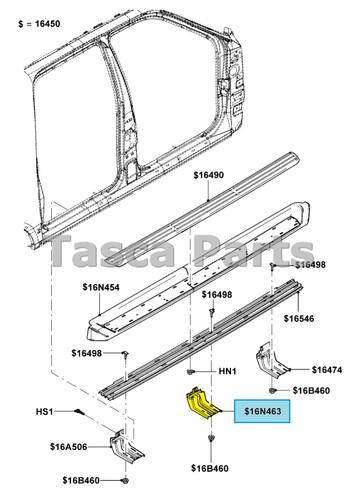 Brand new oem lh center running board support bracket 2007-2013 ford expedition