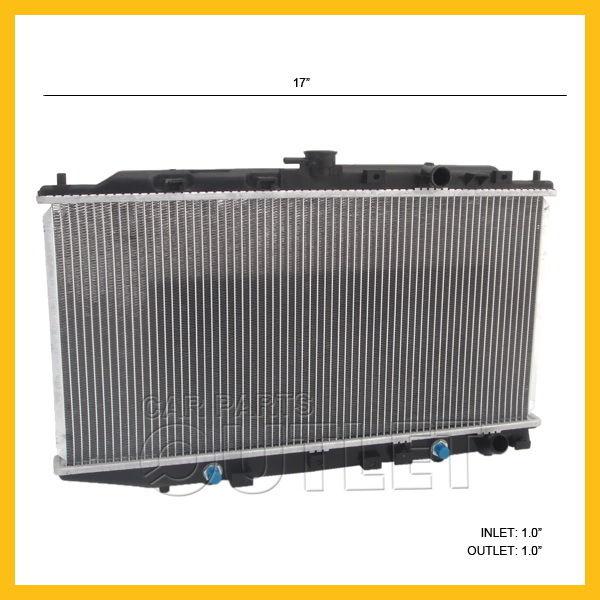 1988-1991 honda civic crx l4 1.5l cooling radiator 1989 1990 4cyl auto trans toc