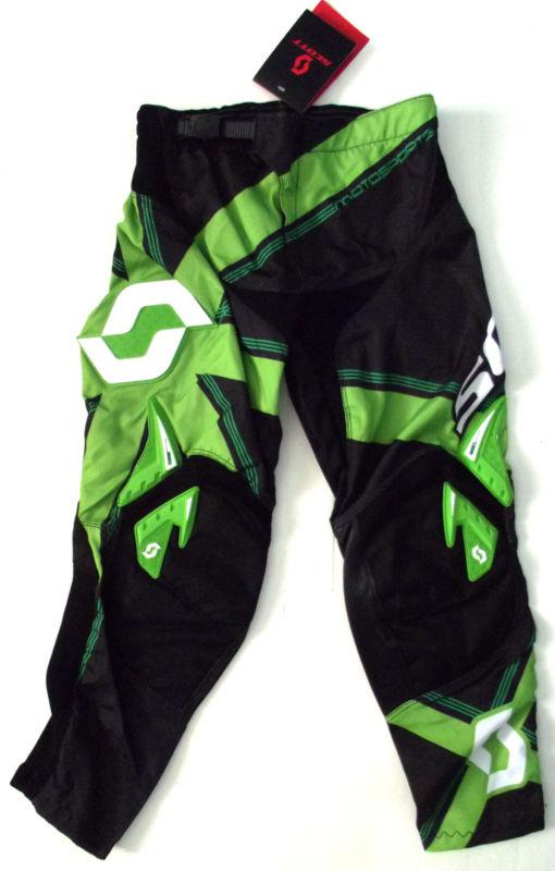 Scott  motocross mx atv racing pants size 30 new 350 grid locke blk/grn