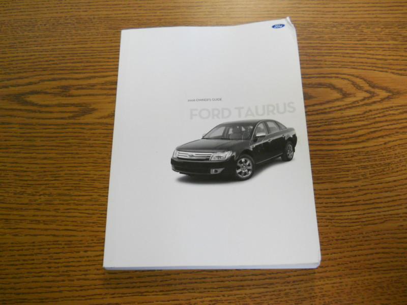 08 2008 ford taurus owners manual  **actual photos/see other photos**