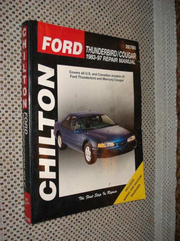 1983 thru 1997 ford thunderbird mercury cougar shop manual service book