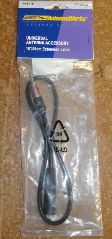 Metra 44ec18 18" antenna extension cable (44-ec18)