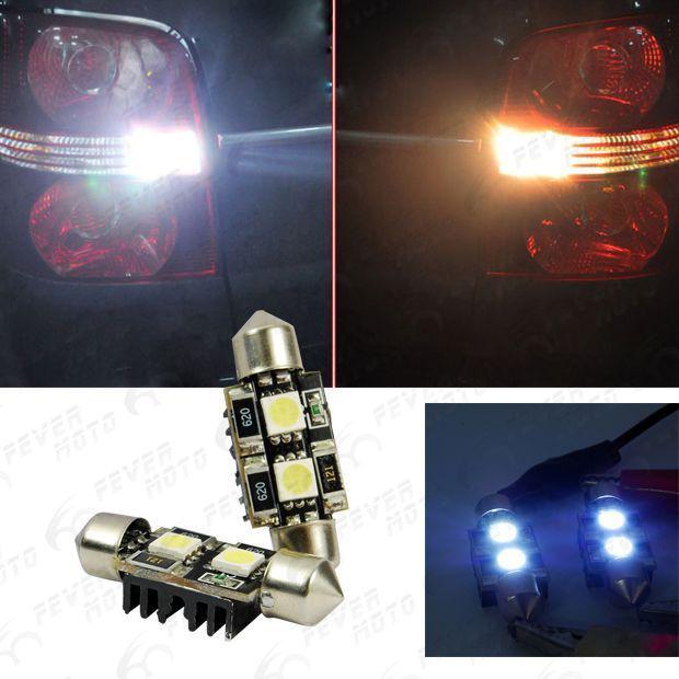 Fm 2 pcs new license plate corner signal light lamp wedge backup reading parking