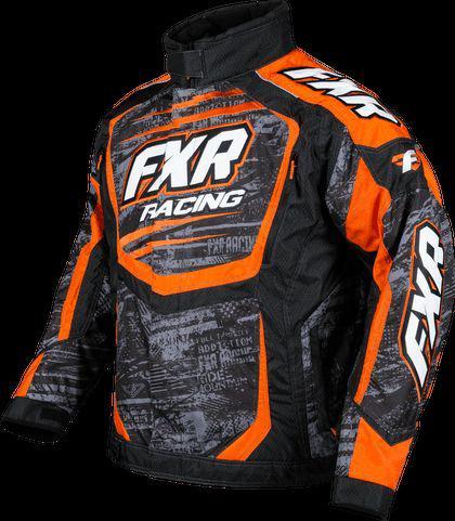 New!!!  2014 fxr mens cold cross jacket - charcoal orange warp- free shipping!!!