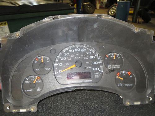 2002 chevrolet astro van instrument cluster