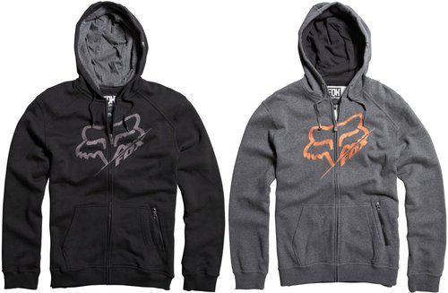 Fox racing mens edger zip hoody 2013