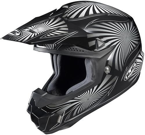 New hjc cl-x6 whirl offroad/motocross adult helmet, mc-5/black/white/gray, xl