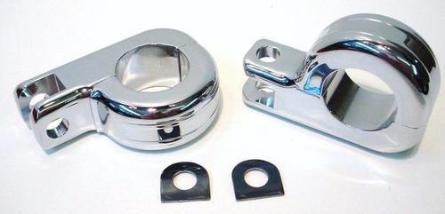 Custom 1 1/4 crash bar engine guard highway pegs footpeg clamp offset harley hon