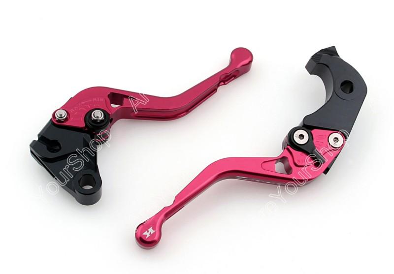 Short adjustable brake clutch levers kawasaki z1000 07-11 z1000sx 12-13 red