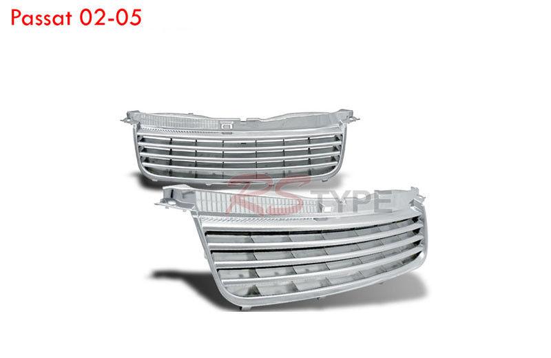 2002 2003 2004 2005 volkswagen  passat chrome horizontal fence grille  