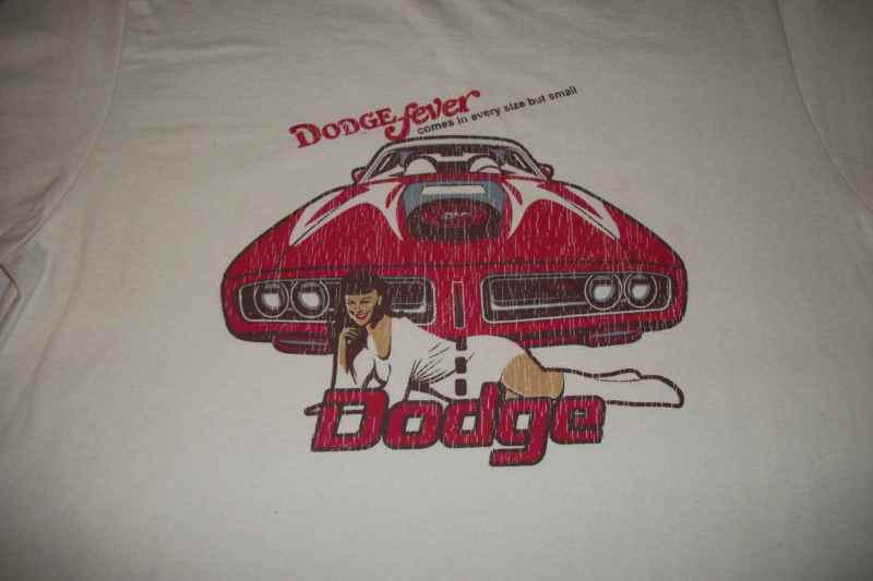 Vintage dodge fever charger t-shirt medium only official  dodge mopar chrysler