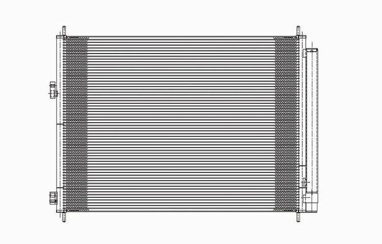 Replacement ac condenser parallel flow type 2006-2009 toyota rav4 8846042100