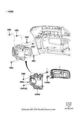 4l3z15266aa bracket fog lamp 04 05 06 f150