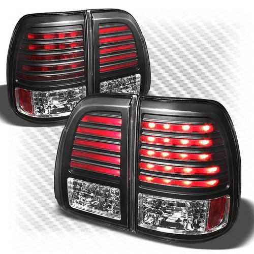 03-07 lexus lx470 black red philips-led perform tail lights rear brake lamps