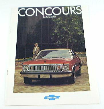 1978 78 chevrolet chevy concours brochure coupe sedan