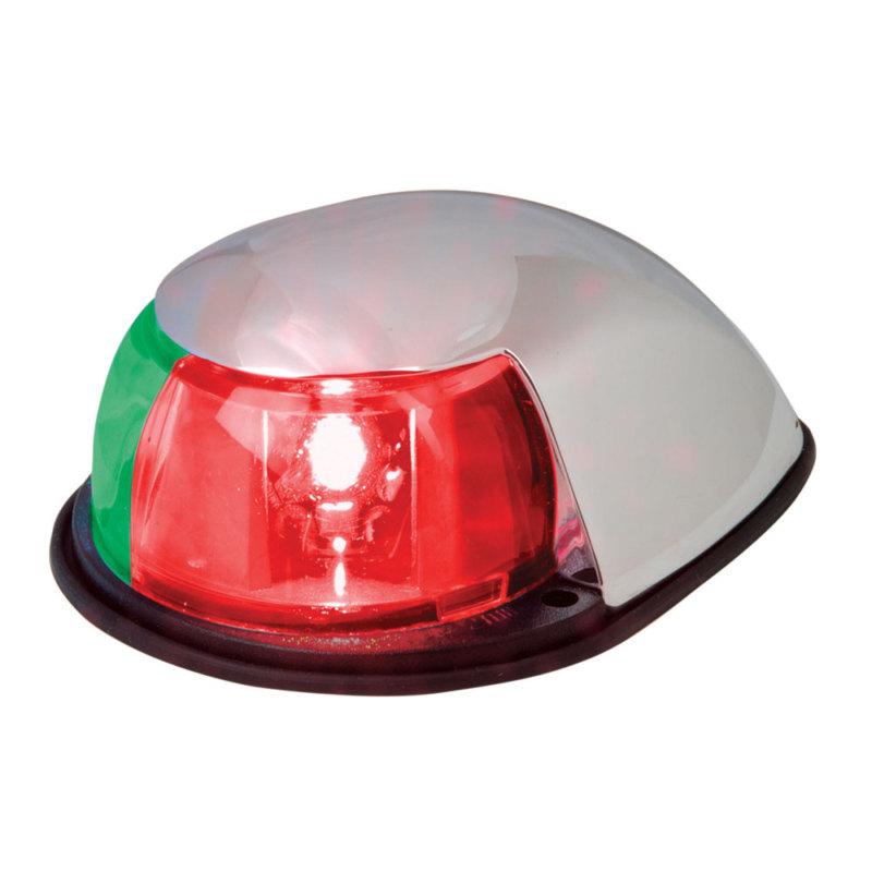 Perko led bi-color bow light - red/green - 12v - chrome plated housing 0619dp0ch