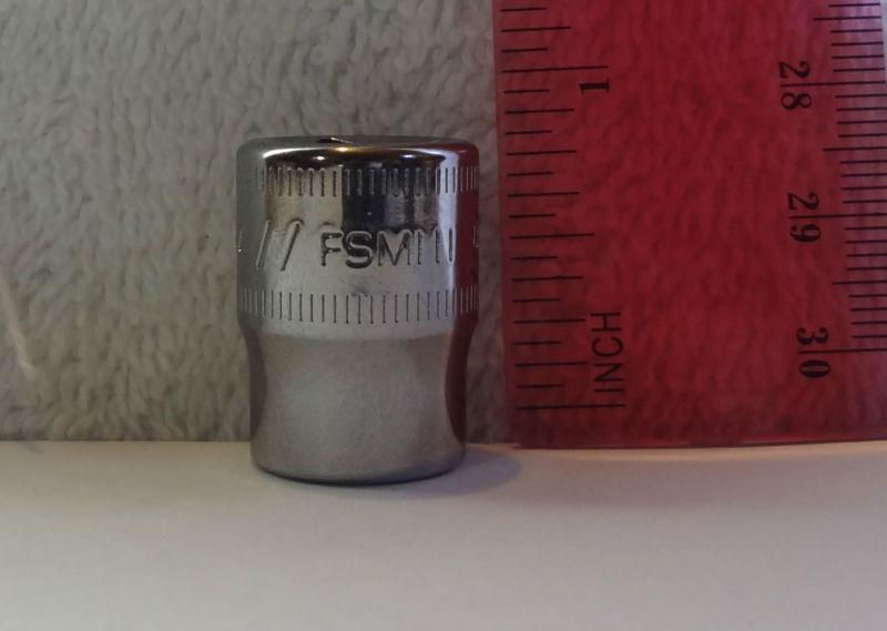 Snapon socket 11mm metric shallow 6 points 3/8 drive nickel/chrome fsm111 new