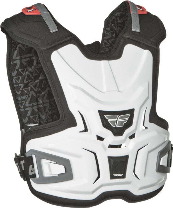 Fly racing junior body vest lite white small - medium