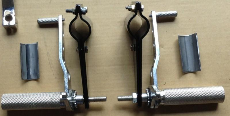 Universal cafe racer rear set with bracket