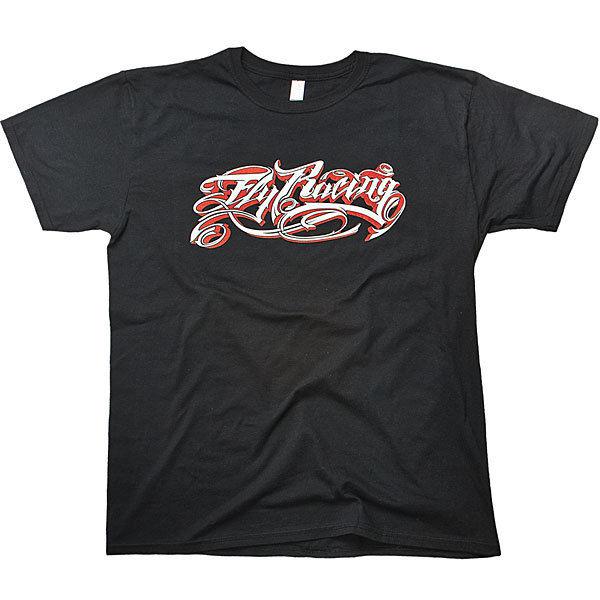 Fly racing custom t-shirt black (youth sm / small)