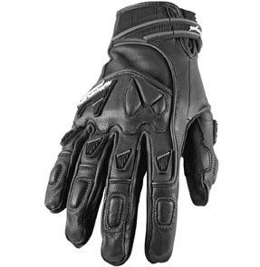 New speed & strength little miss dangerous adult leather gloves, black, xl