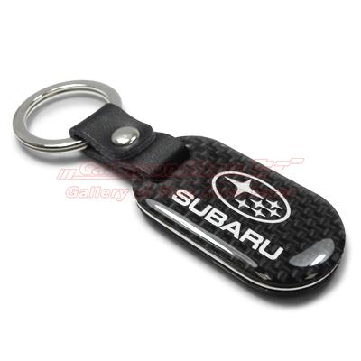 Subaru genuine carbon fiber key chain, keychain, key ring + free gift, licensed