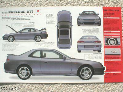 1999 honda prelude vti motegi imp brochure