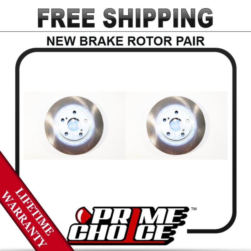 Pair (2) new front brake disc rotors with lifetime warranty