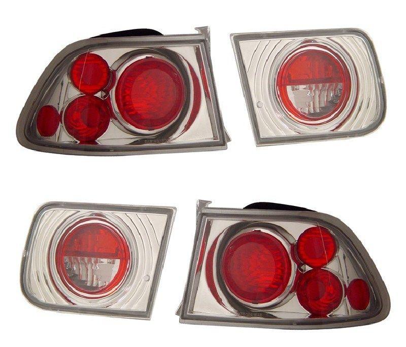 96-00 civic 2dr coupe altezza tail lights 97 98 99 rear lamps left + right anzo