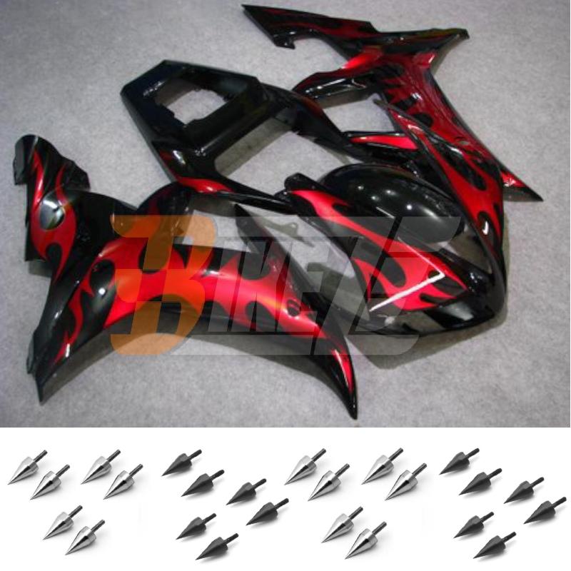 Bolt kit & injection fairing kit bodywork for yamaha yzf 1000 r1 2002 2003 pac