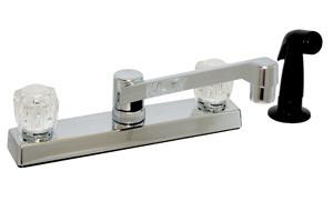 Phoenix products faucet 8" kitchen ledge with spray p15033a-i