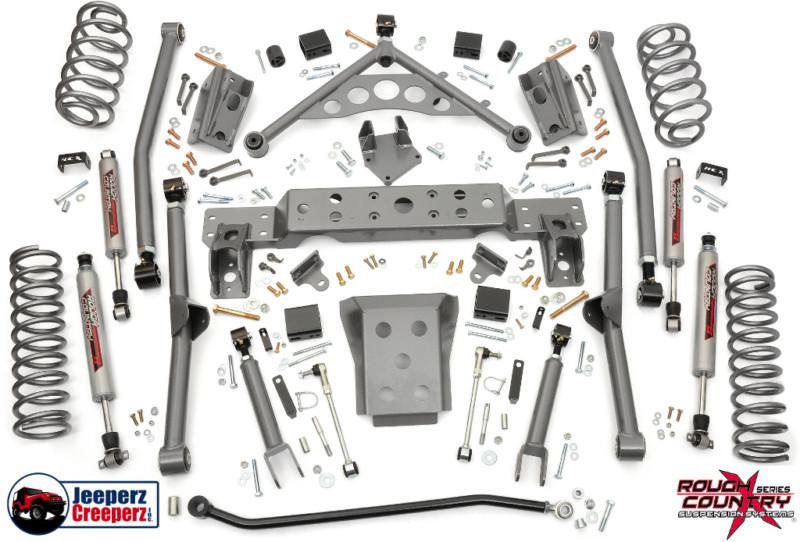 1999-2004 jeep wj grand cherokee 4" long arm lift kit w/n2.0 shocks 908.20