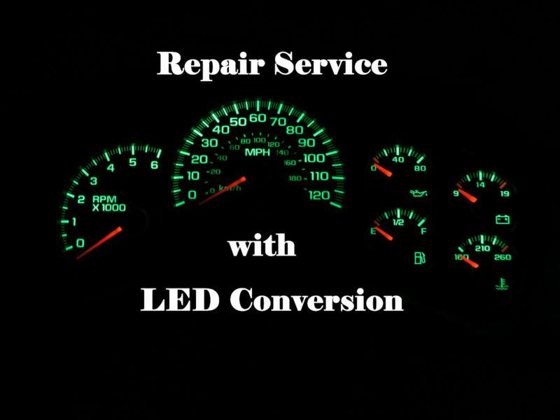 03-06 gm instrument speedometer gauge dash cluster panel test & full rebuild 