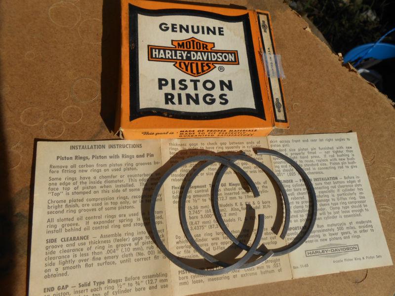 Harley aermacchi  sprint 22328-61 piston rings, 0.6mm o.s.