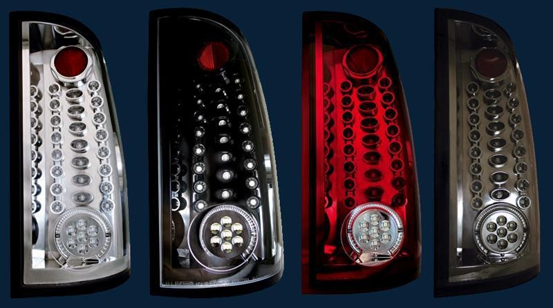 '07 08 09 10 11 gmc sierra 1500 fiber optic led tail lamps by ipcw ledt-3041 new